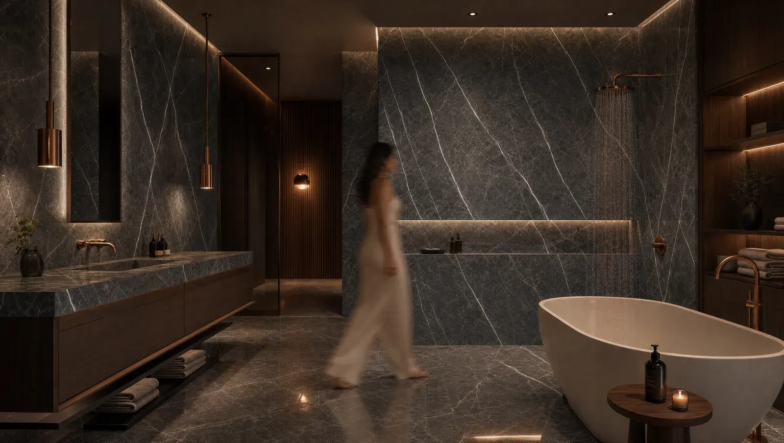 Bathroom — Pietra Grey